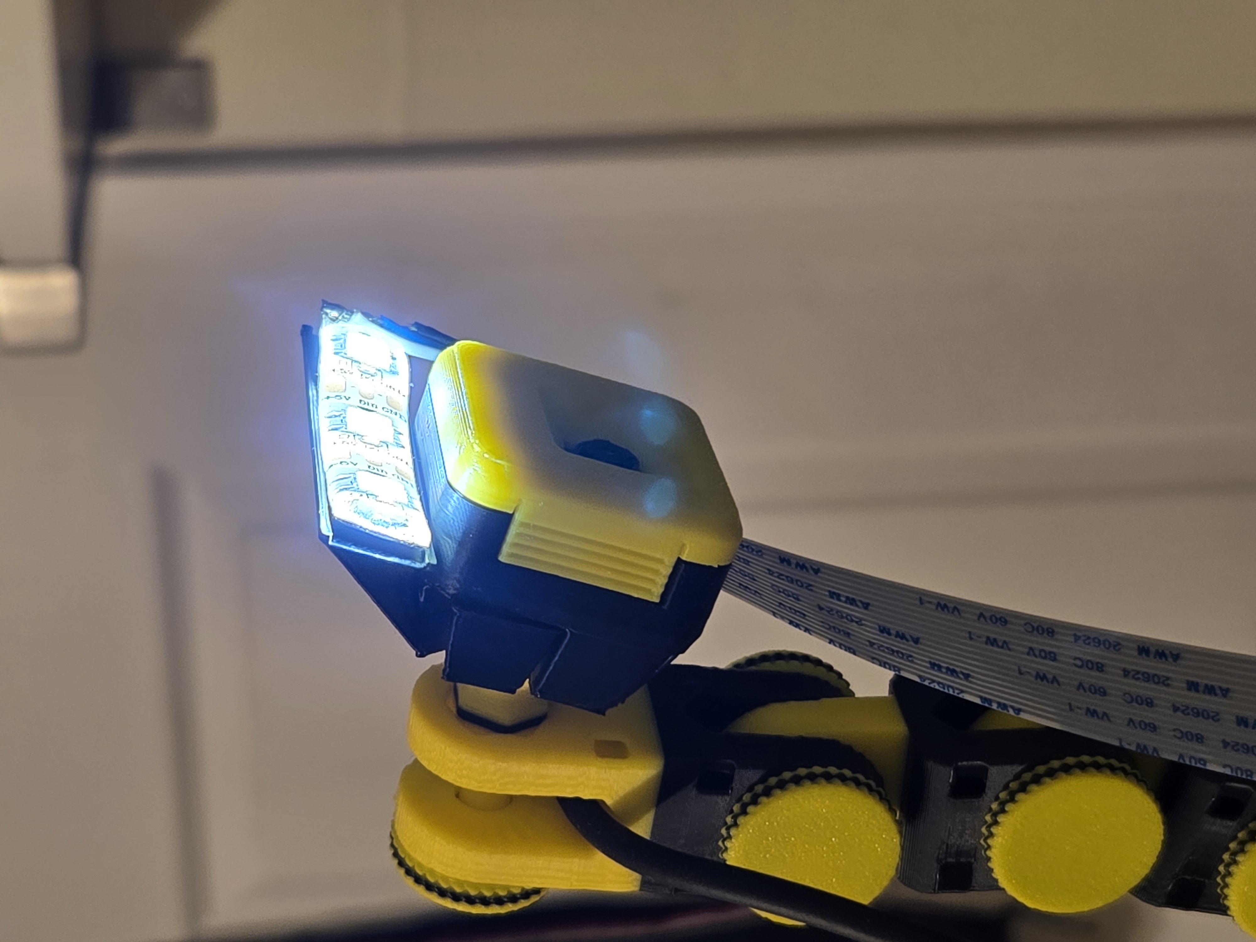 Raspberry Pi Camera Mount with LED strip holder