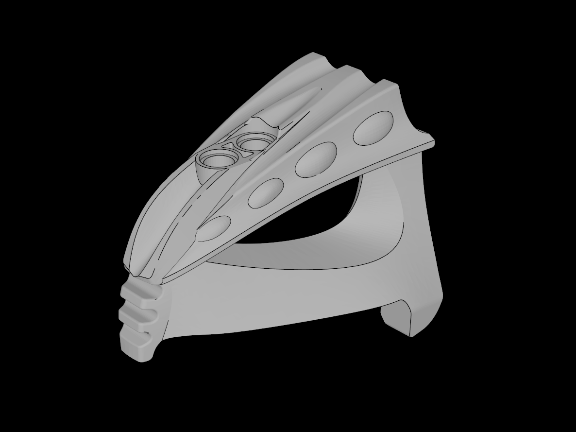 Lego Compatible (54273.dat) Bionicle Compatible Head Fenrakk (Viking Ofnir Dragon)