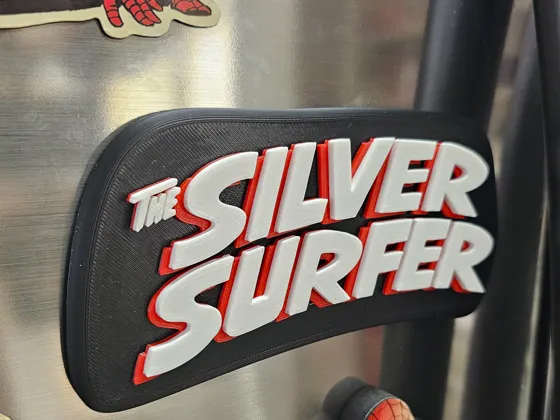 Silver Surfer 3D Logo (Single Extruder)