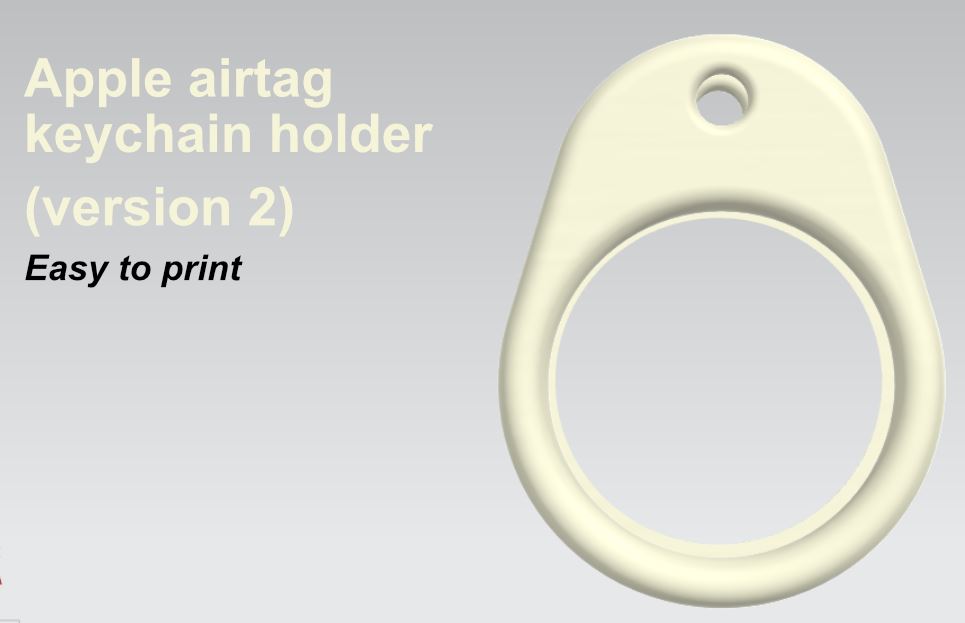 Apple airtag keychain (version 2