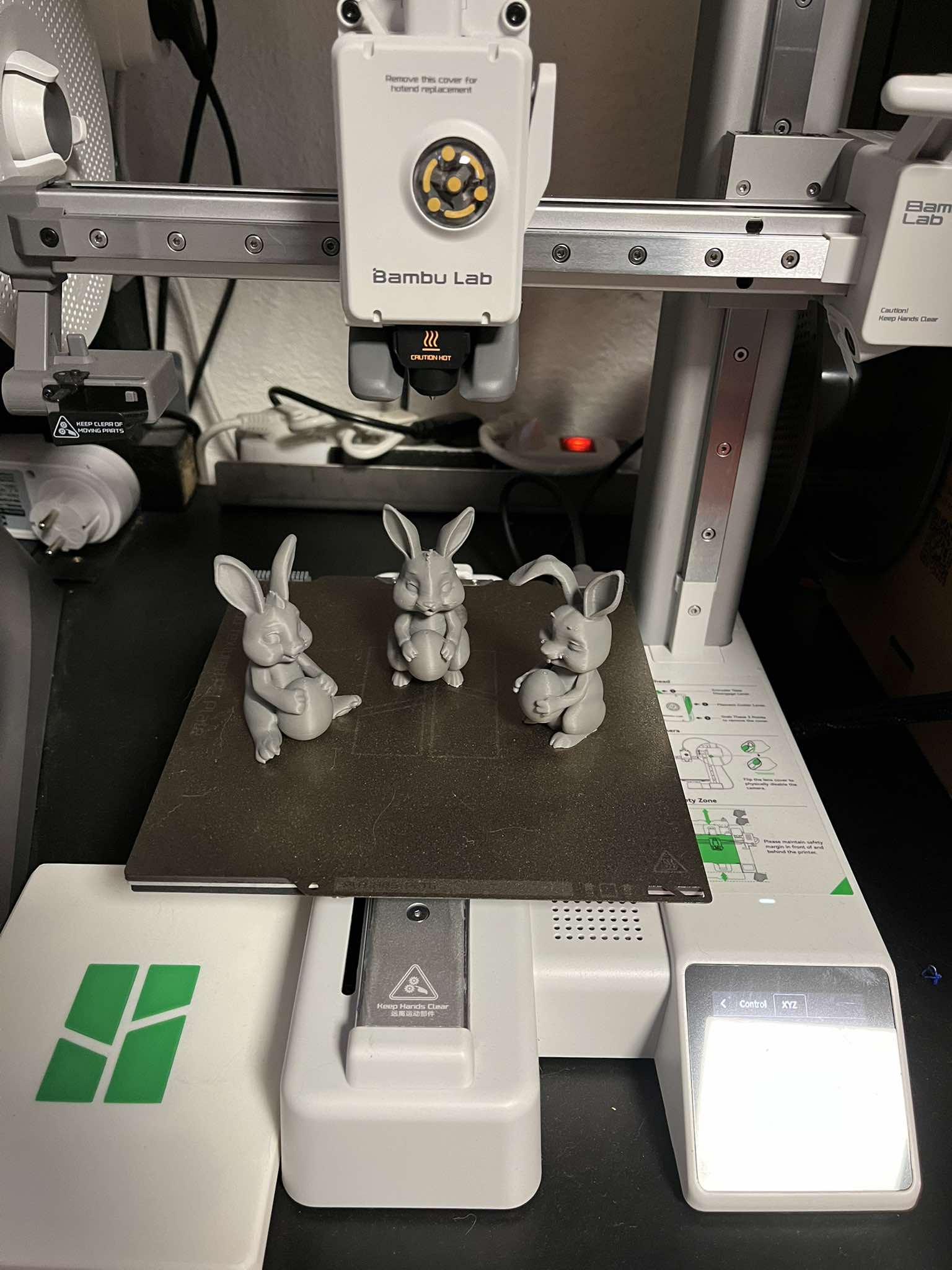 Easter bunnies with eggs — miniatura 7