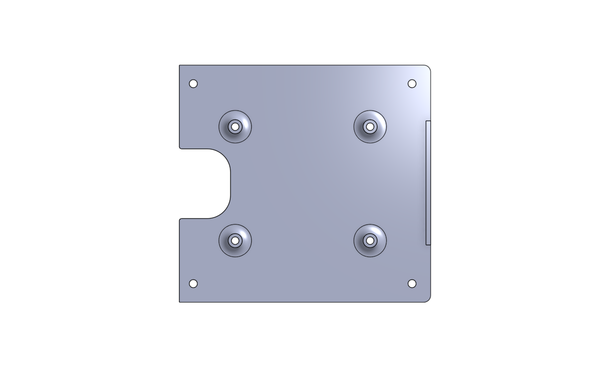 Ender5 OctoPi enclosure - SDcard bottom plate
