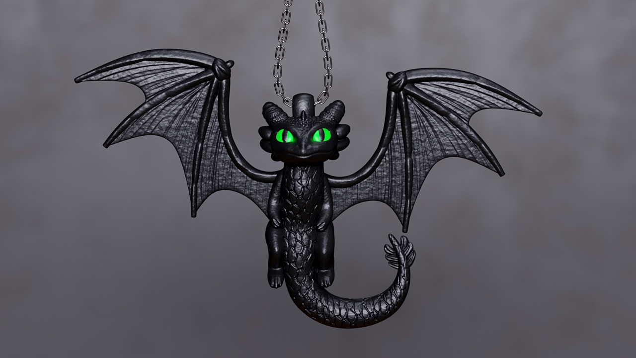 Nightwing Dragon Pendant