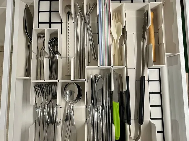 Customized Ikea Maximera drawer box for use with Gridfinity