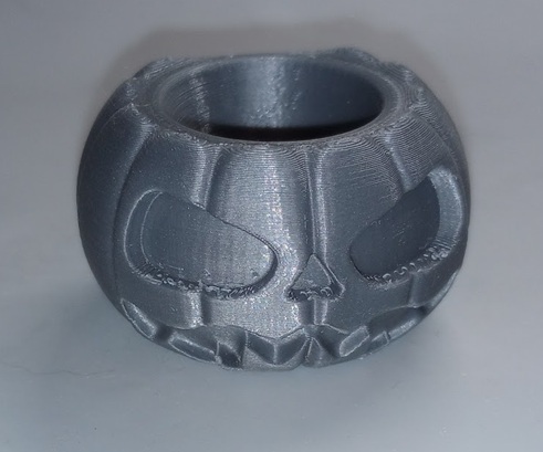 Jack O' Lantern Cub Scout Neckerchief Woggle & Slide — miniatura 2