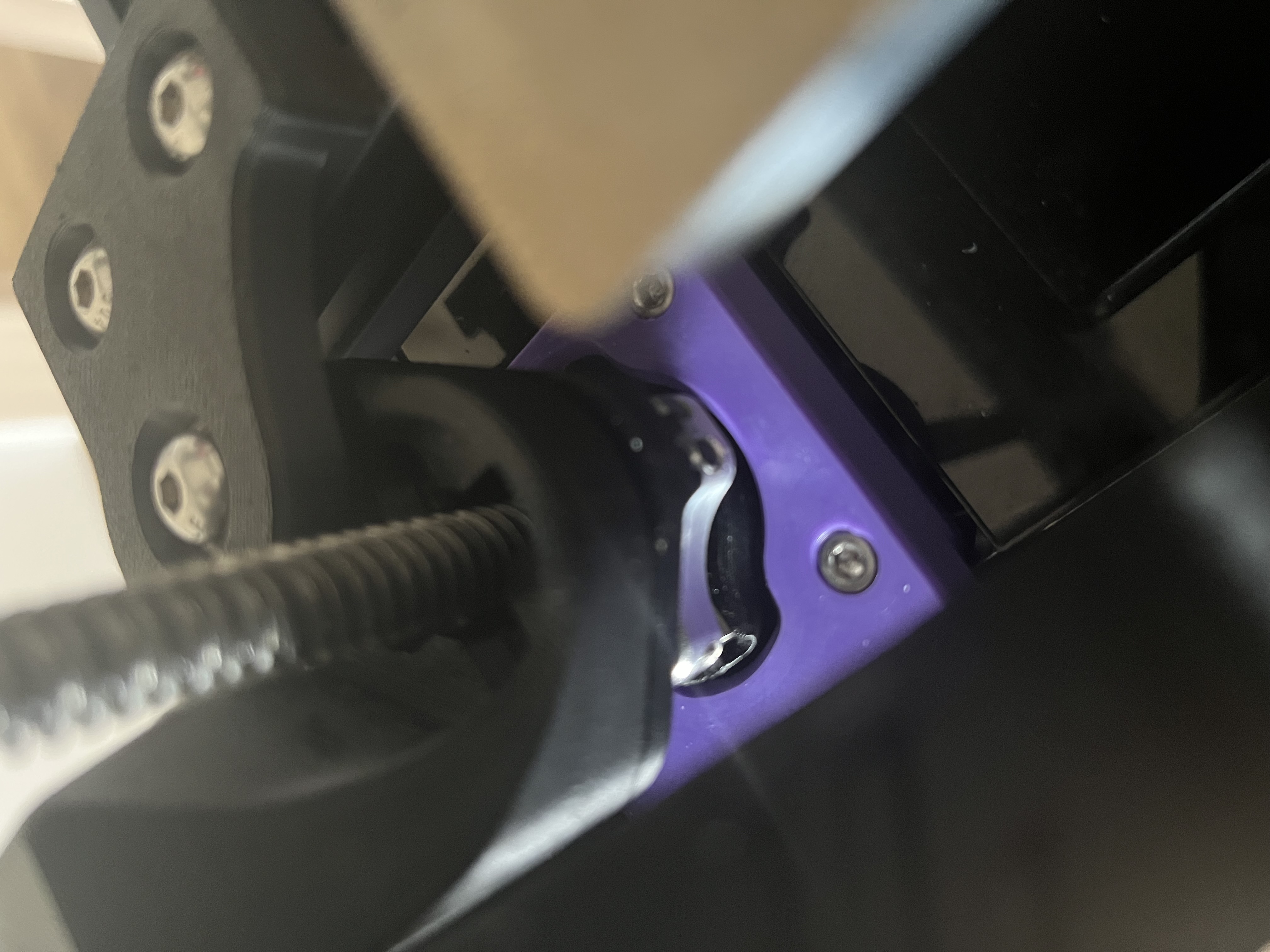 Voron Trident WobbleX carriers enabling more Z height
