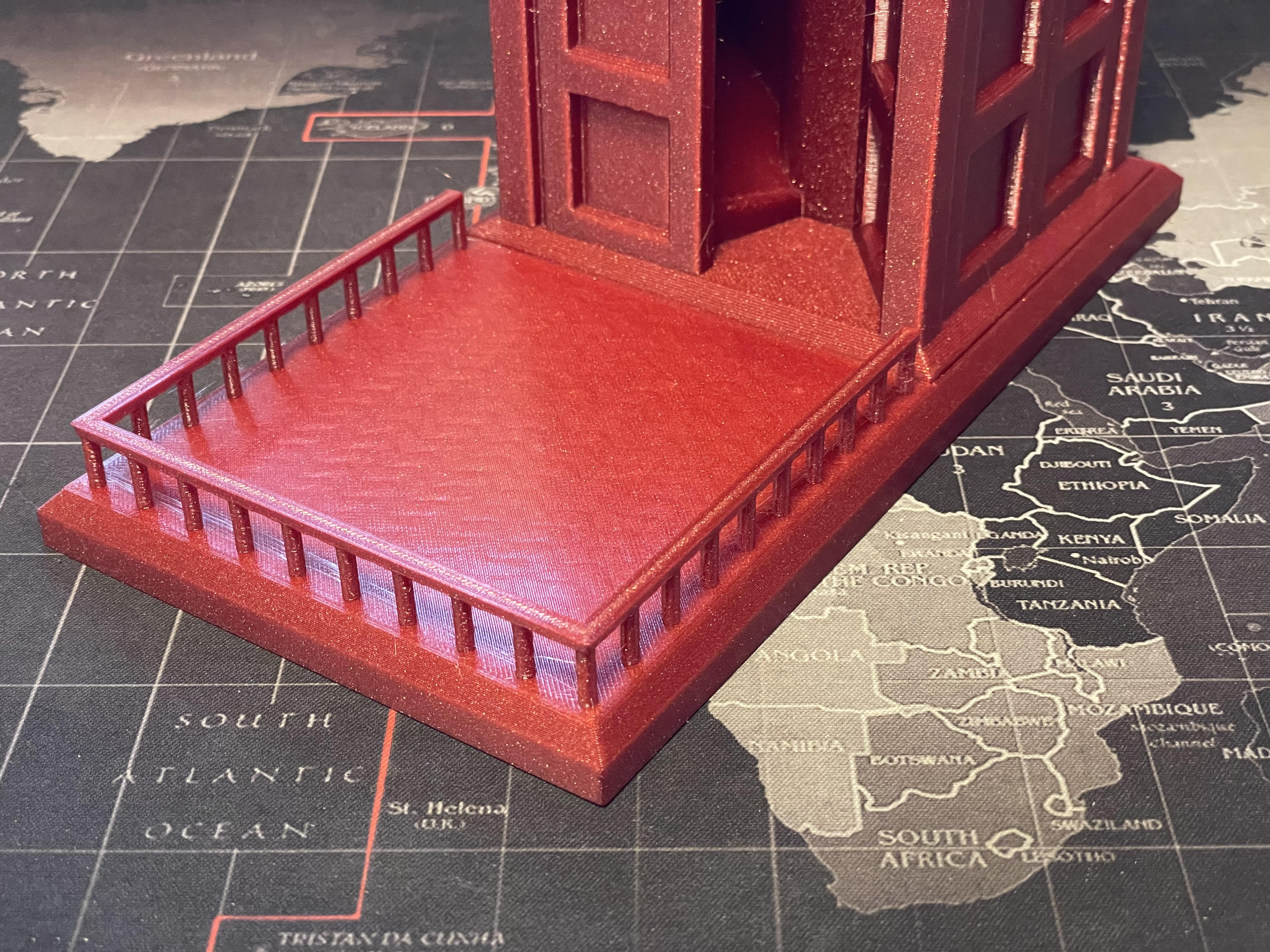 Tardis dice tower - base