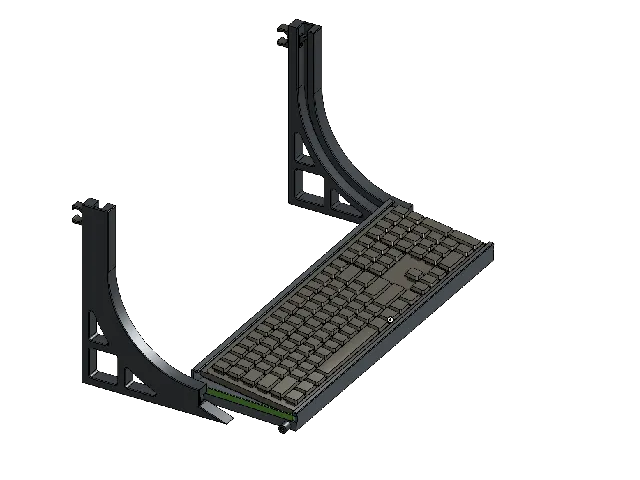 Storage rail for Logitech MX Mechanical keyboard