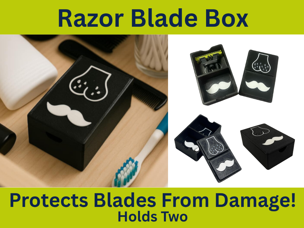 Philips OneBlade Razor Blade Storage Box with Funny Icons