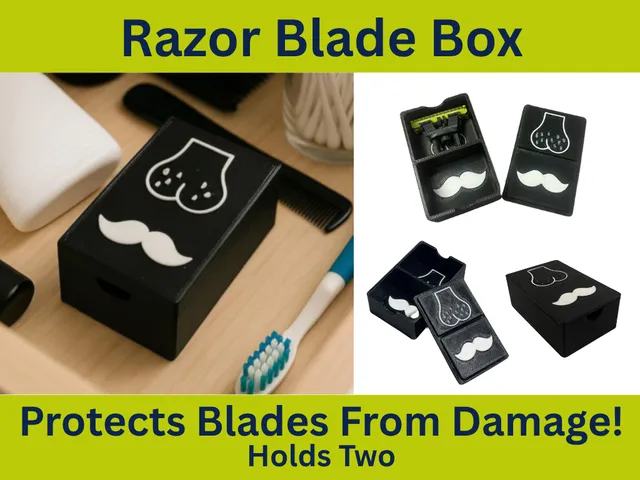 Philips OneBlade Razor Blade Storage Box with Funny Icons