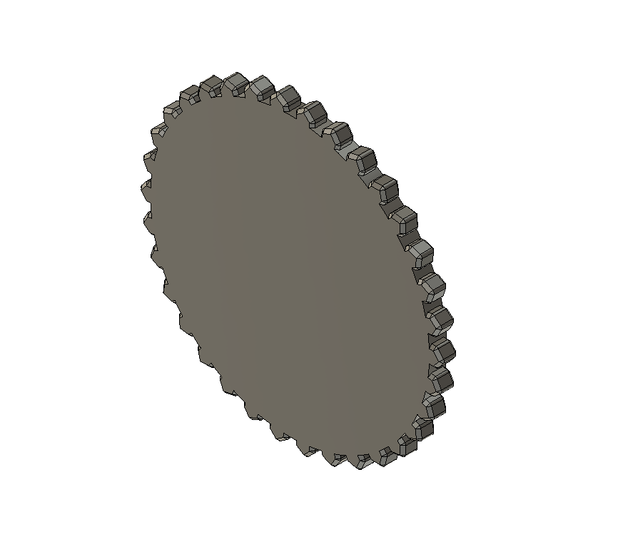 SnowCat 3D printed Tracks Drive Gear Parametric Model