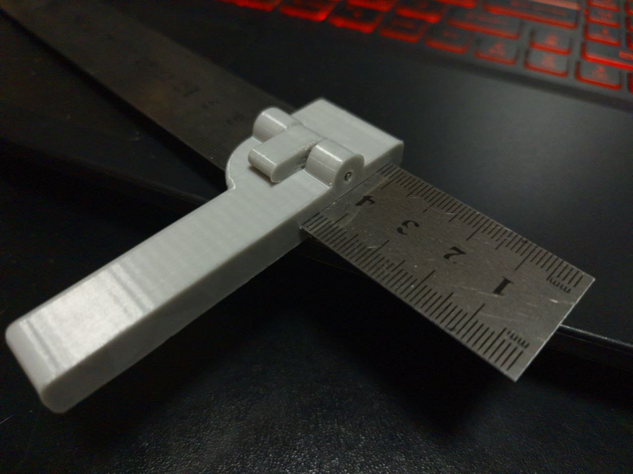 Parametric marking-gauge (for 26mm ruler) 3D model thumbnail