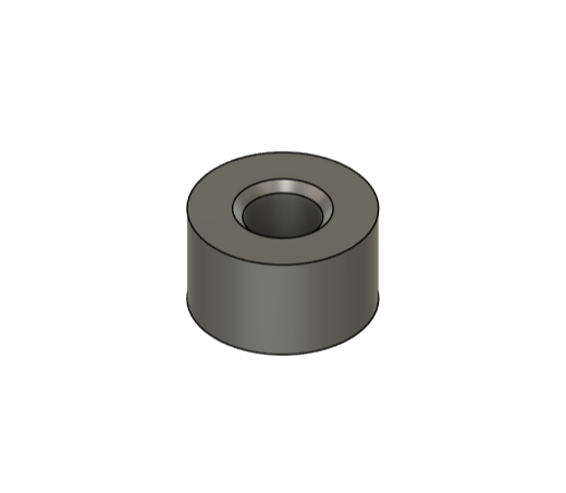 Spacer for under desk mount