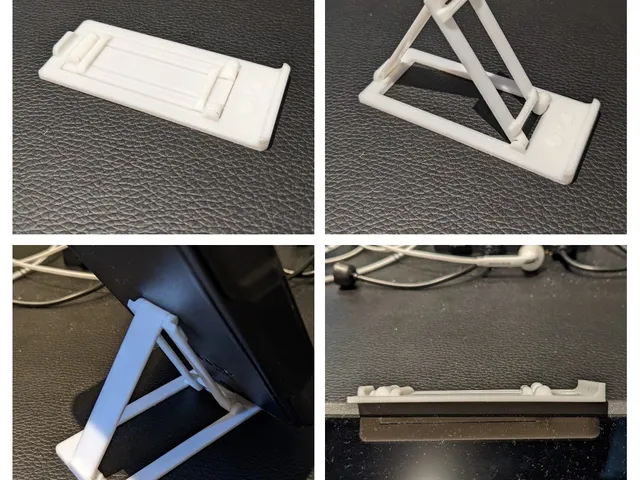 Quick Print-In-Place Fold-Flat Phone Holder