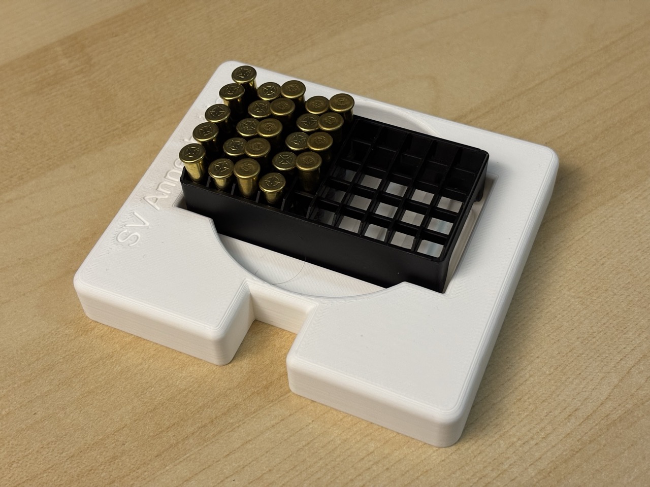 Ammunition tripod holder for .22lr + pellet