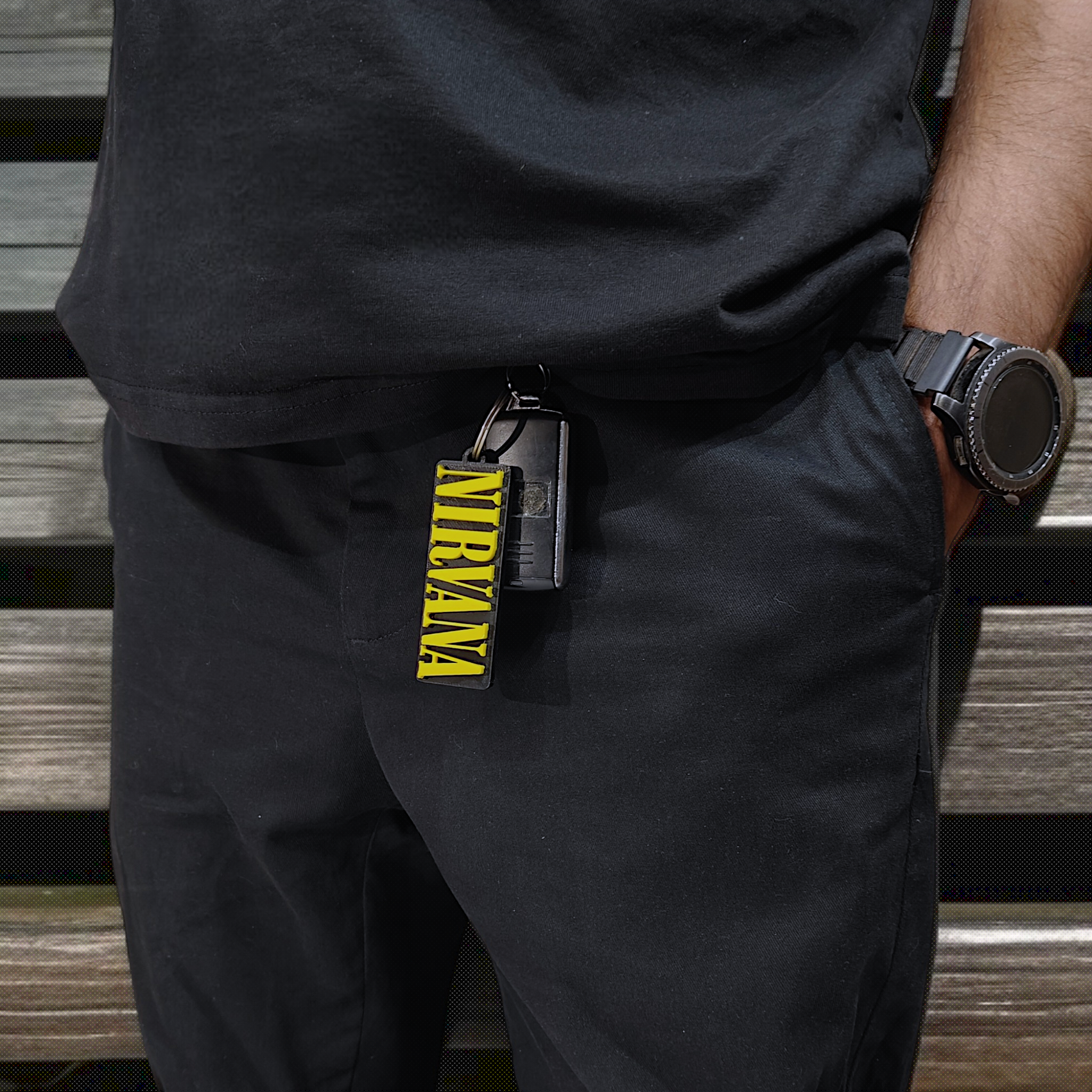 Miniatura 3 do modelo 3D Nirvana Keychain