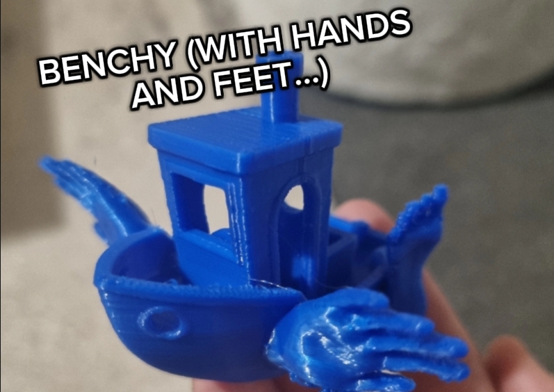 Benchy With Hands and Feet