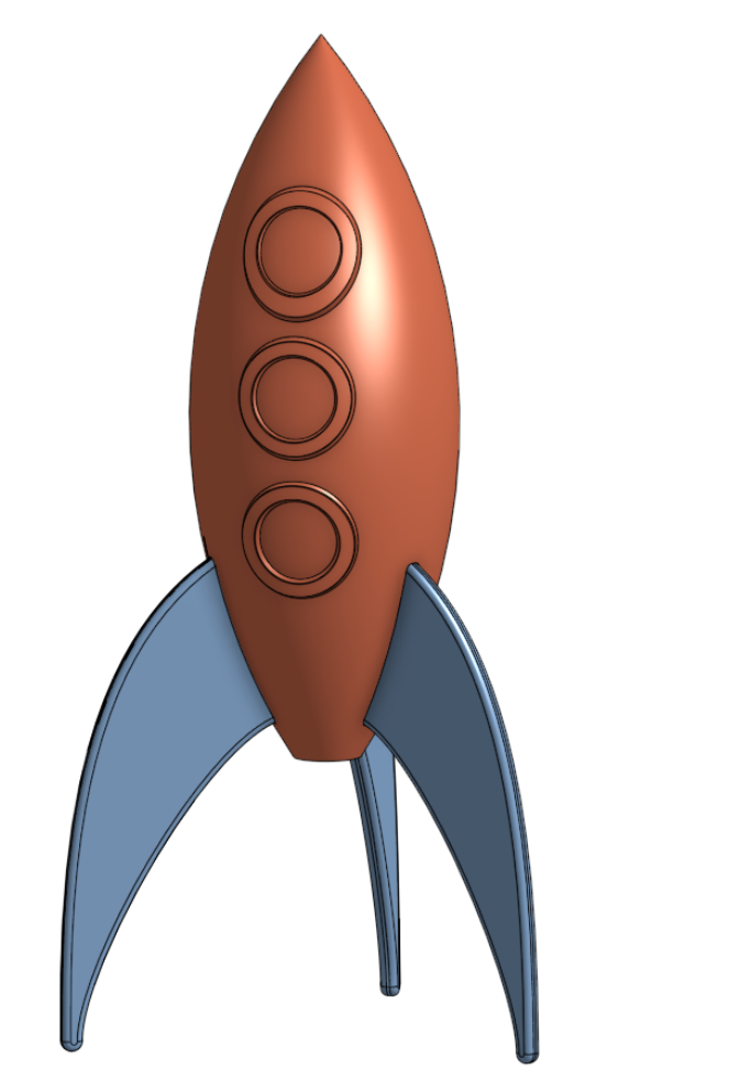 Cartoon Spaceship