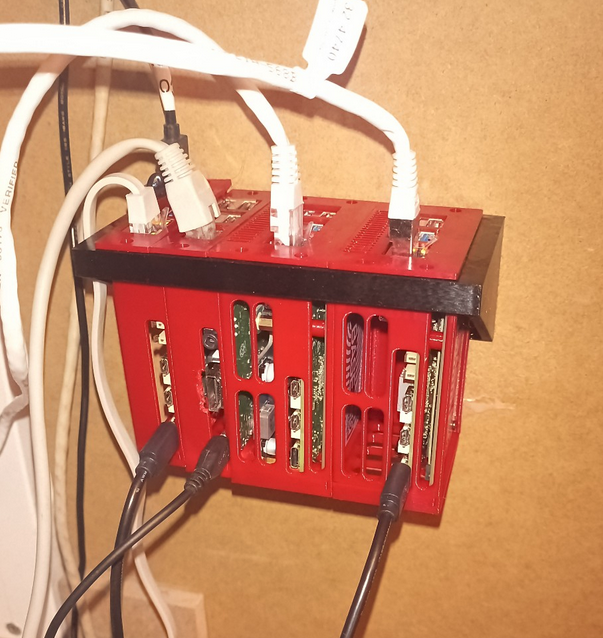 RPi 5 + NVMe + POE cabinet and rack