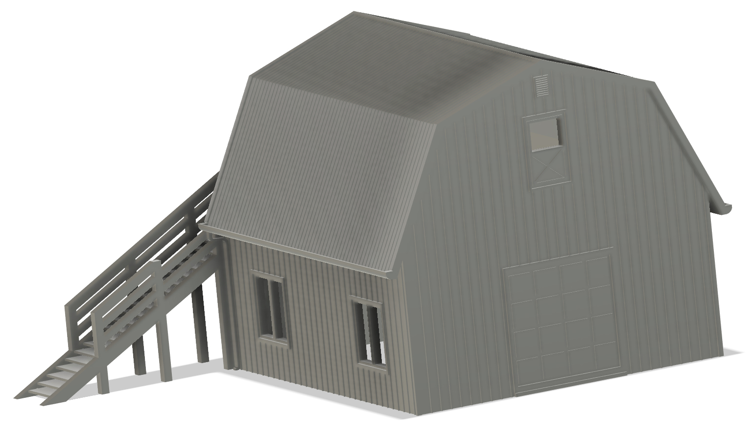 HO Scale Model Railroad Dutch Barn RV Garage