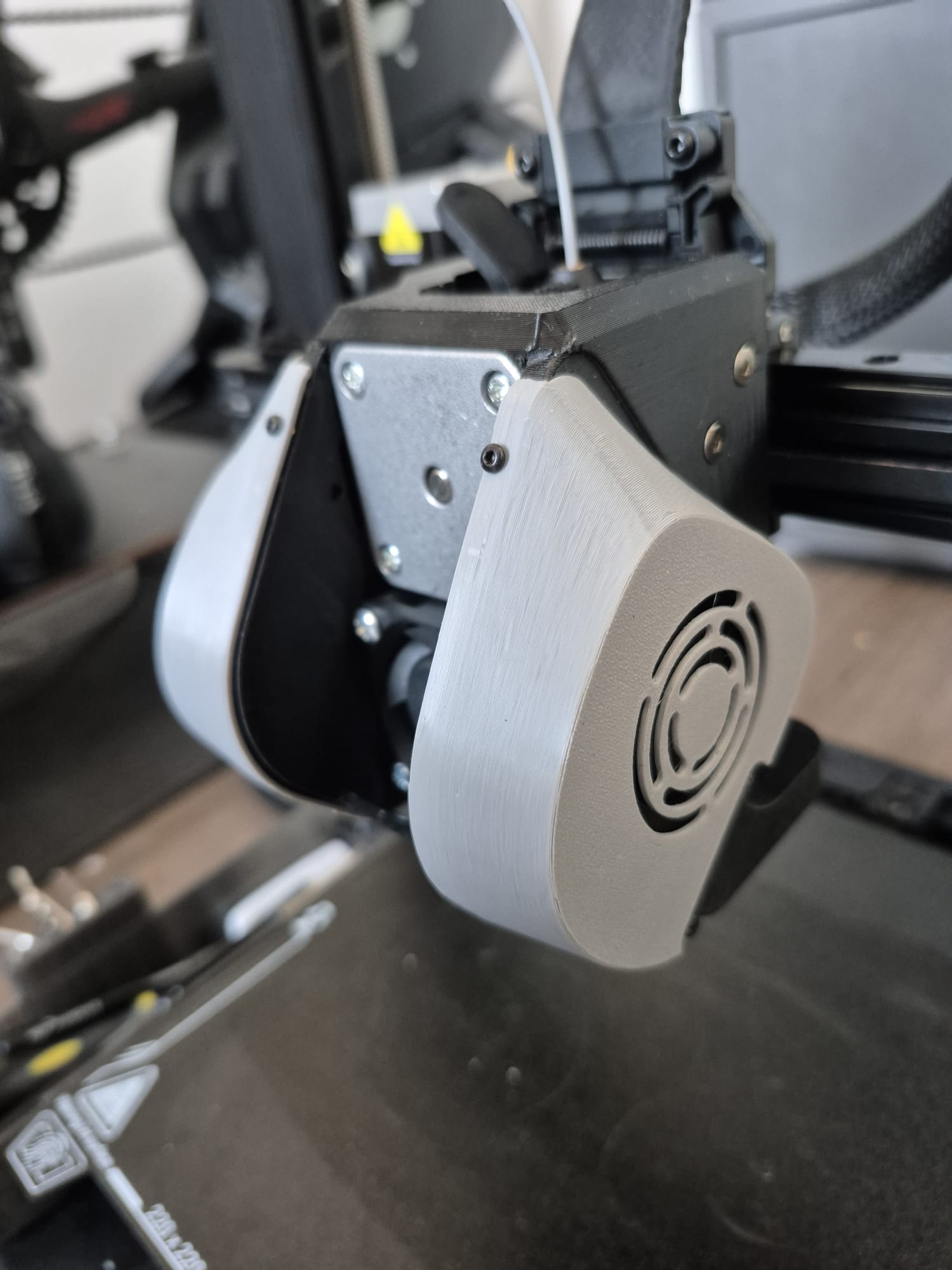 FatBurner Ender 3 V3 KE cover with fan bases combined (stronger model)