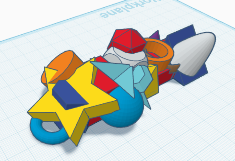 Every tinkercad shape keychain