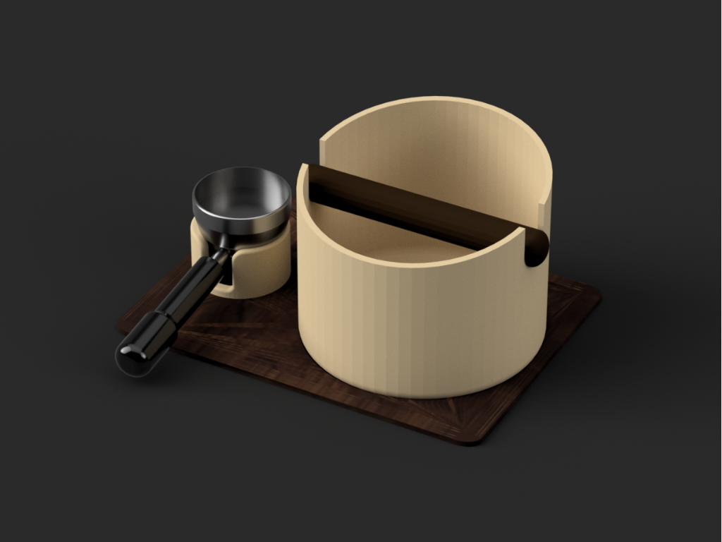 Coffee Knock Box & Portafilter Stand