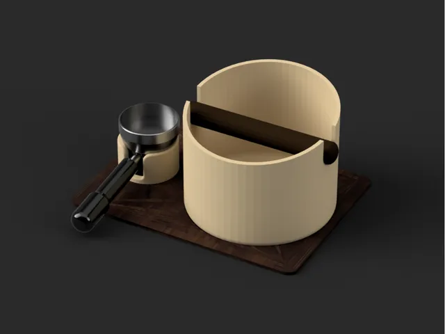 Coffee Knock Box & Portafilter Stand