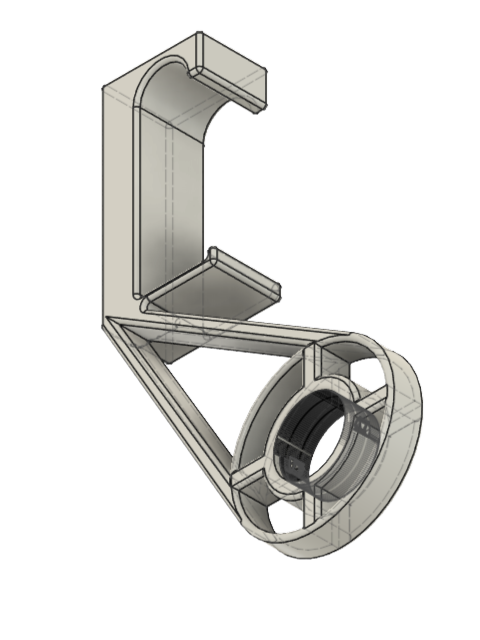 Filament Spool Holder w Creality Adaptor for Gorilla Rack Industrial Shelving
