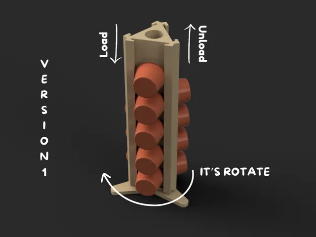 Rotating Coffee Pod Holder - 2 Version