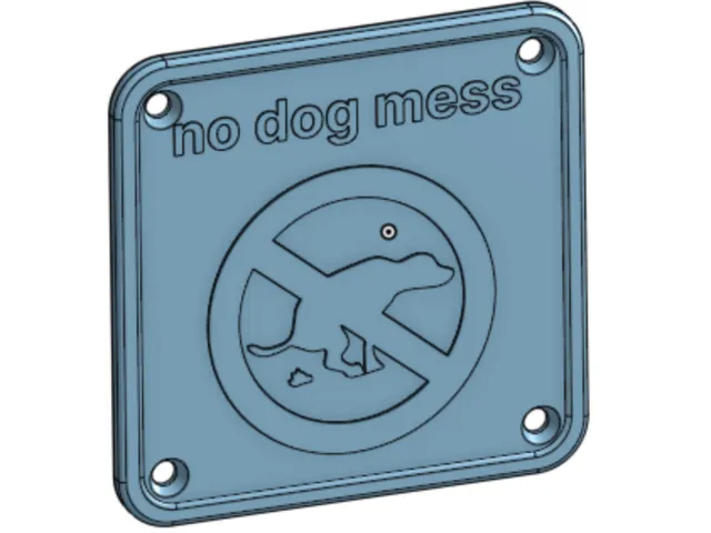 no dog poo sign