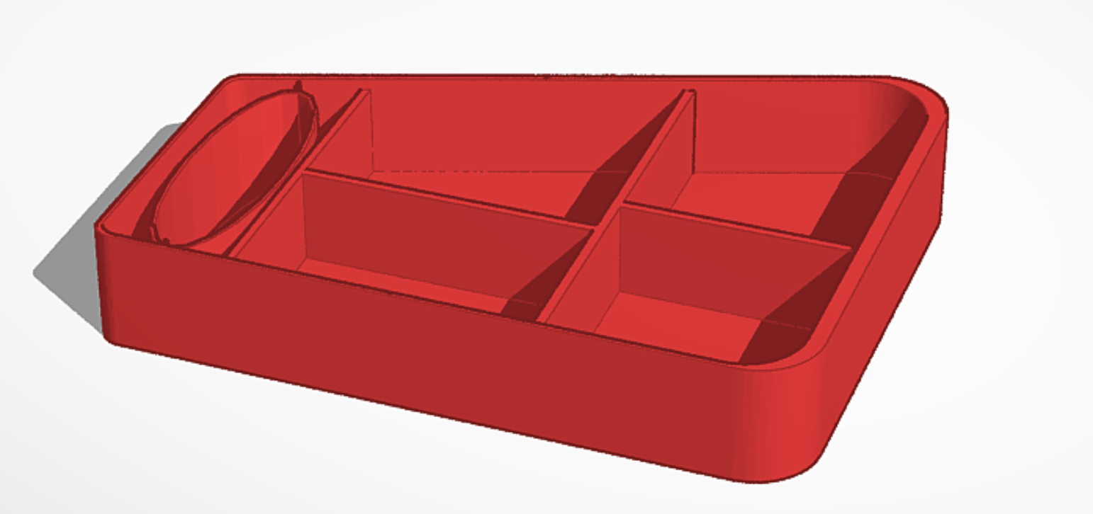 Storage for Laptop Stand V1 3D model thumbnail