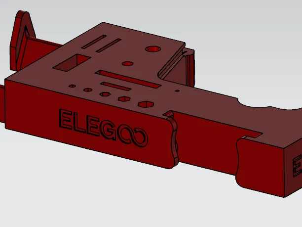 Tool Holder v2 for Elegoo Neptune 3 Pro w/ Cable Chain Mod