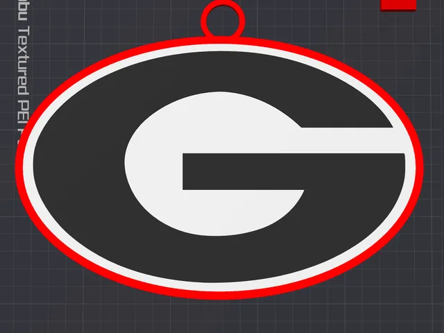 Georgia Bulldog Oversized Necklace Logo