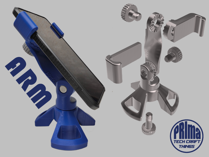 ARM (PRImas sturdy Phone Holder) 3D model thumbnail
