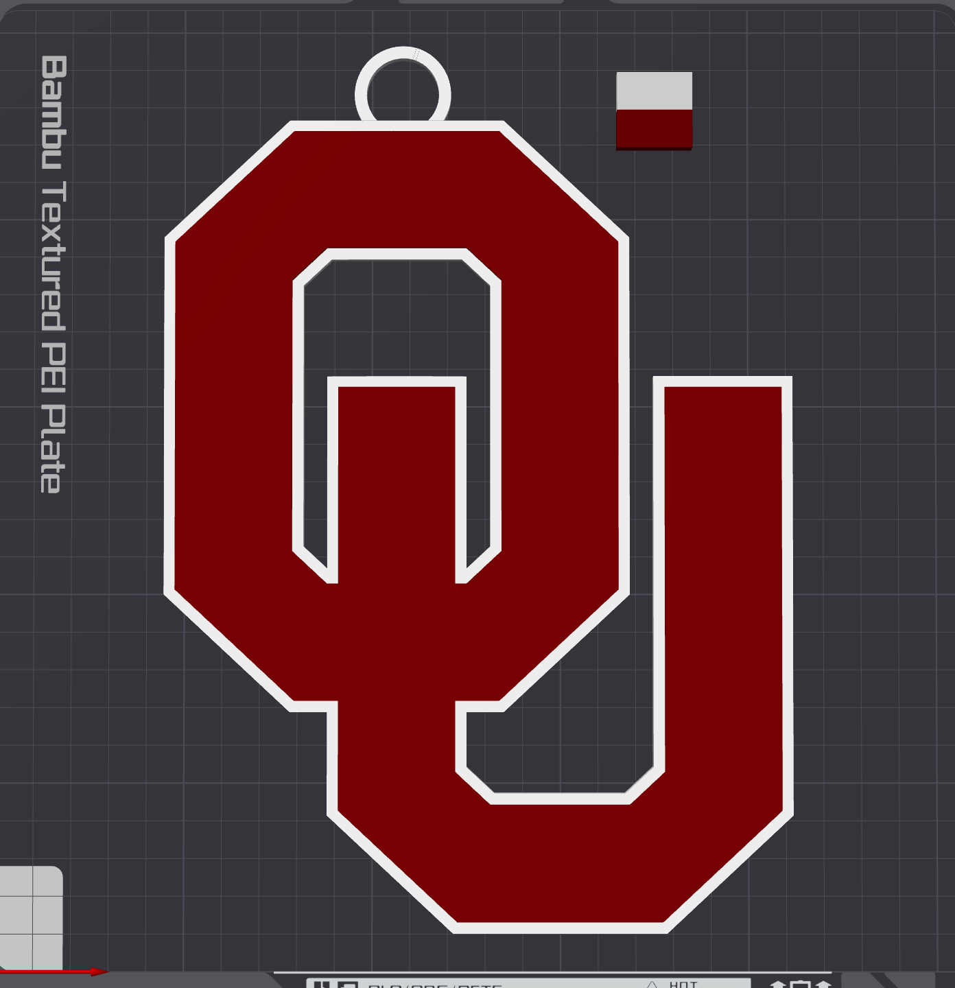 Oklahoma Sooners Oversized Necklace Logo