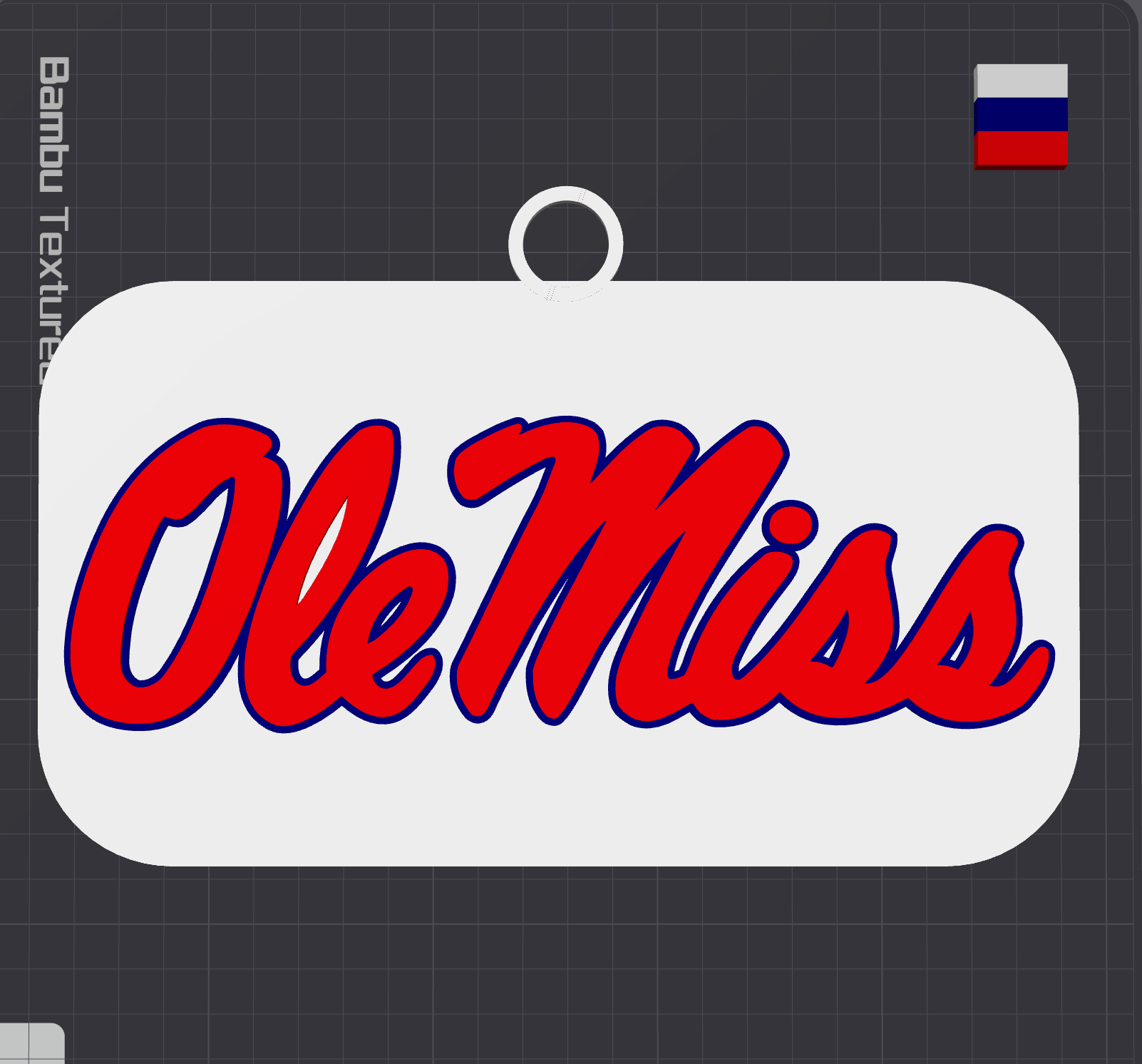 Ole Miss Oversized Necklace Logo