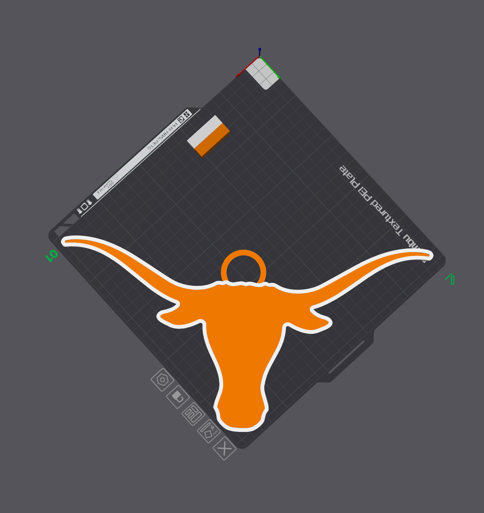 Texas Longhorns Oversized Necklace Logo