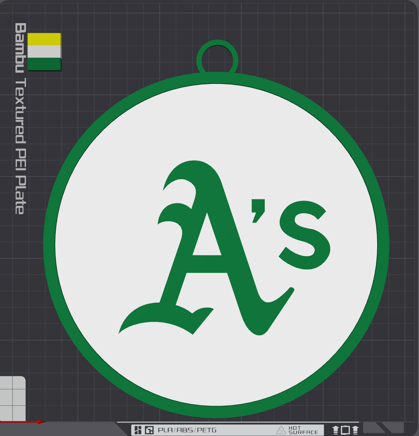 Athletic's Oversized Necklace Logo
