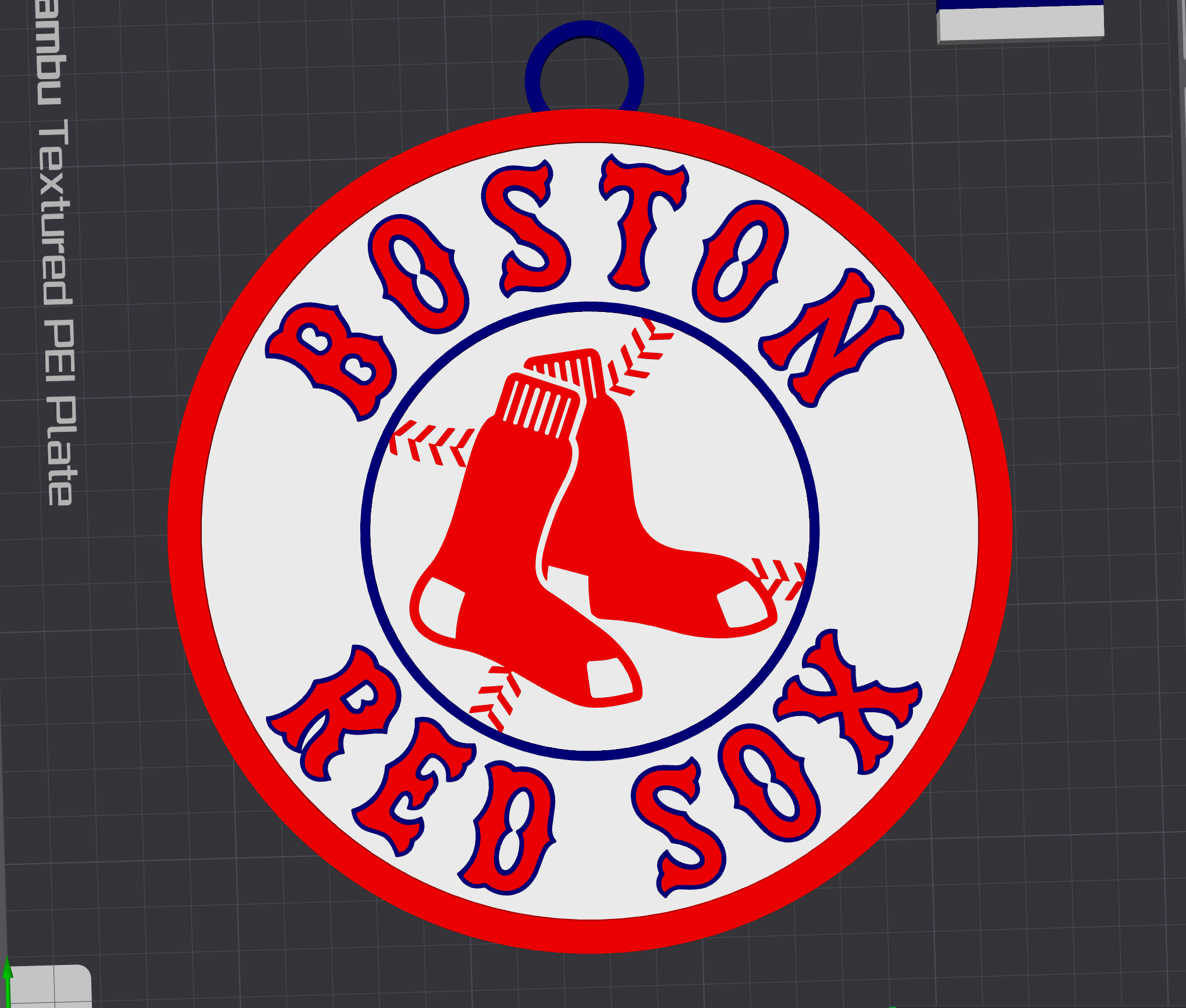 Boston Red Sox Oversized Necklace Logo