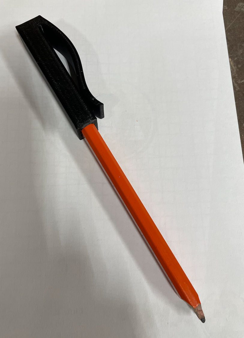 Parameterized Carpenter Pencil Clip
