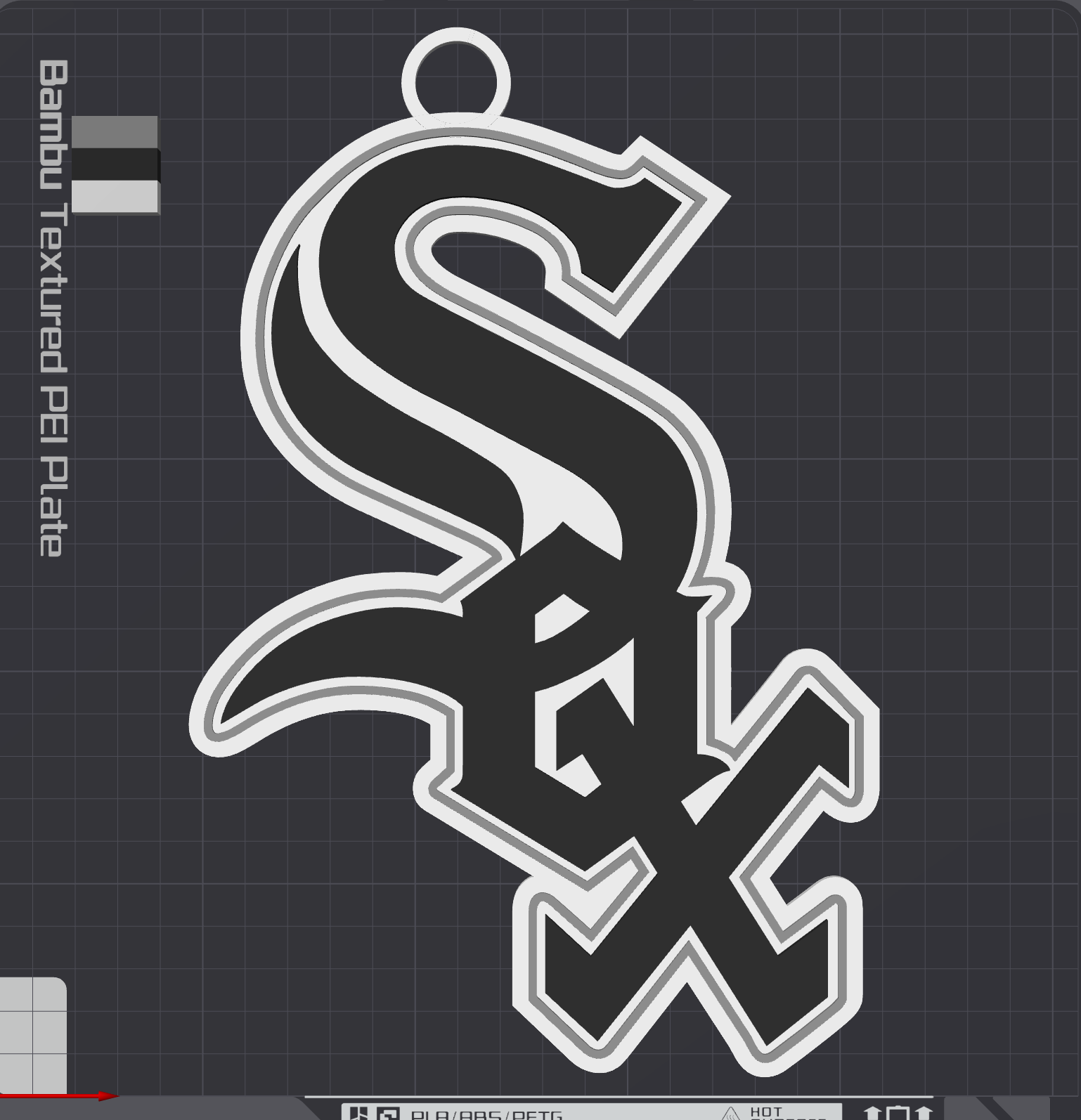 Chicago White Sox Oversized Necklace Logo