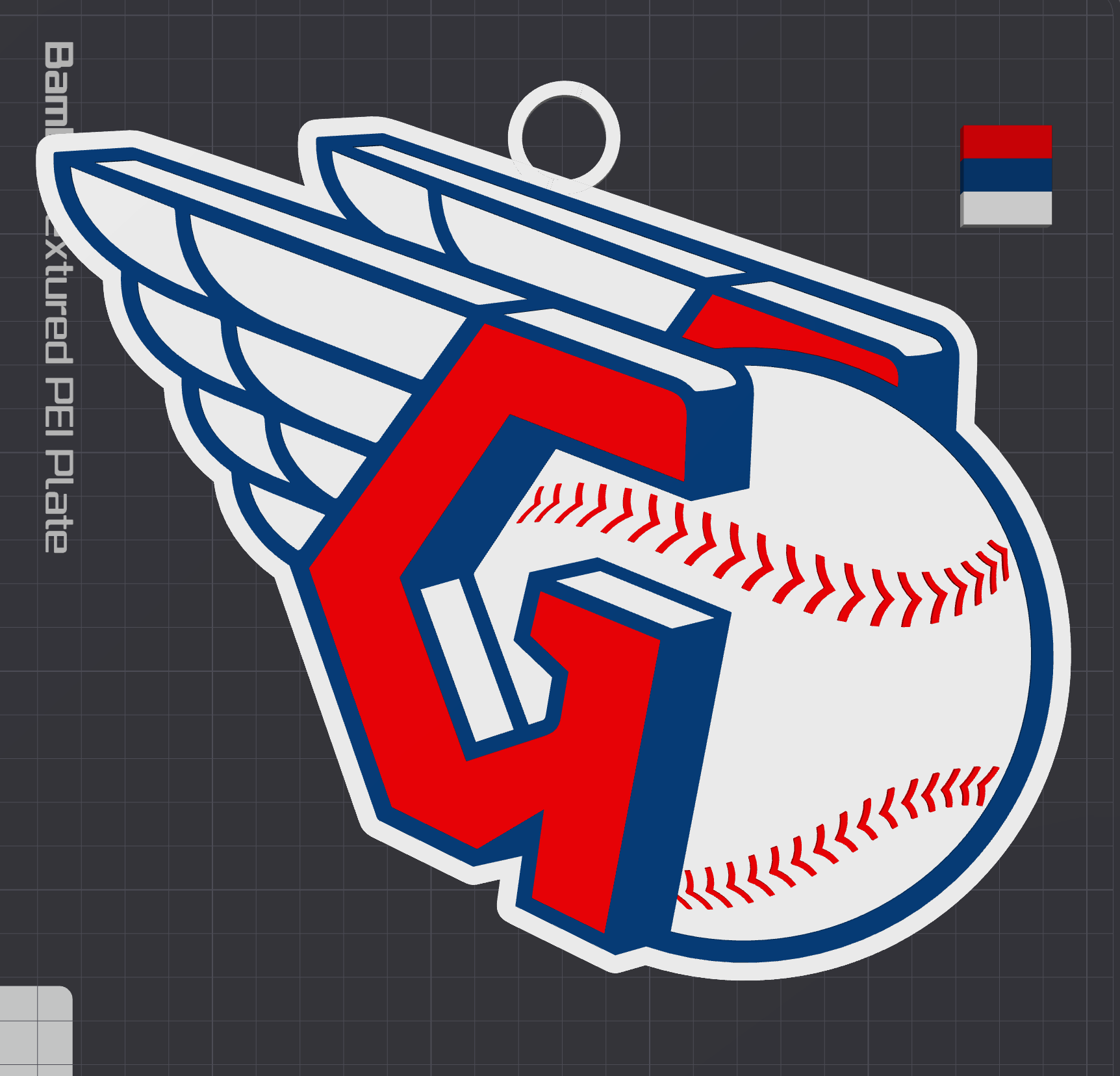 Cleveland Guardians Oversized Necklace Logo