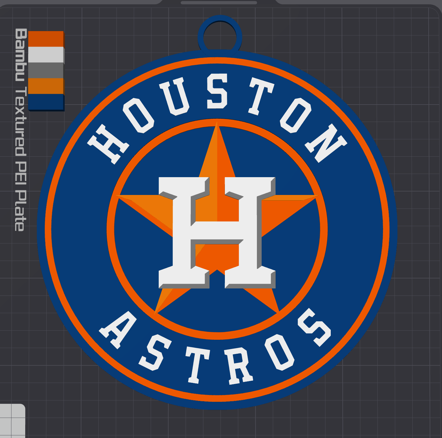 Houston Astros Oversized Necklace Logo