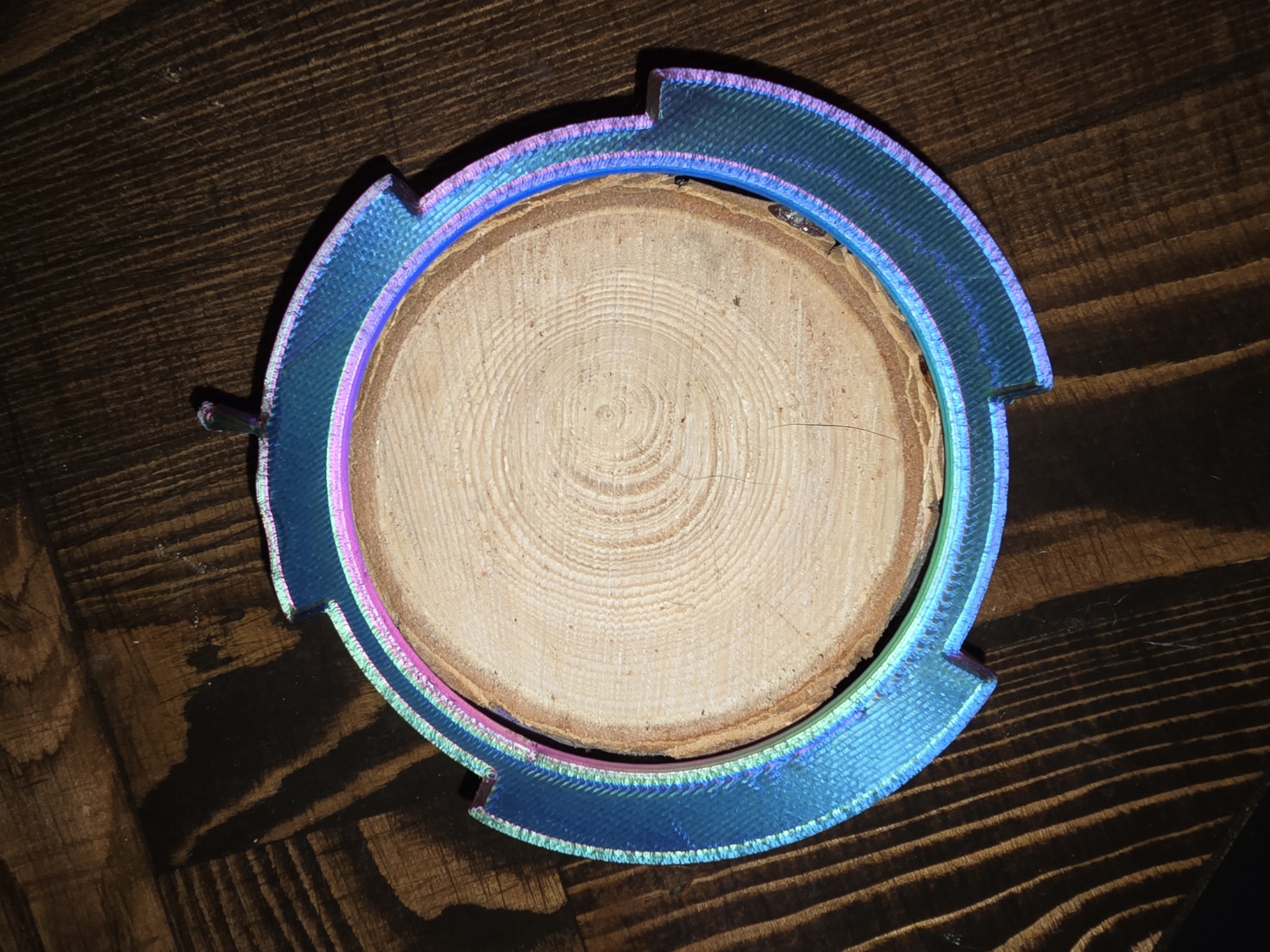 Wood Slab Ornament Holder