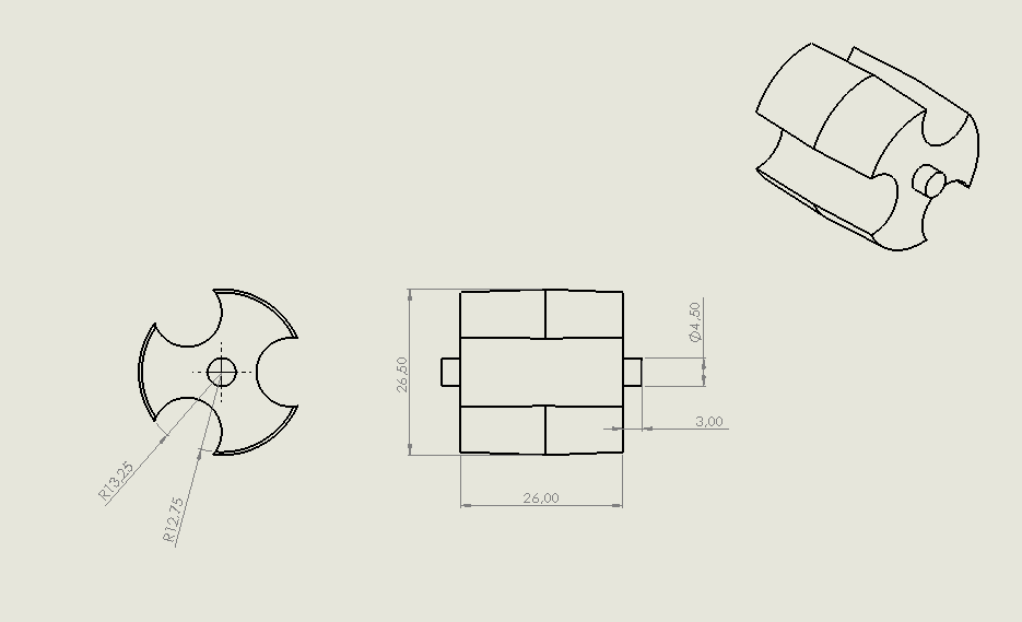 Scotch tape dispenser wheel