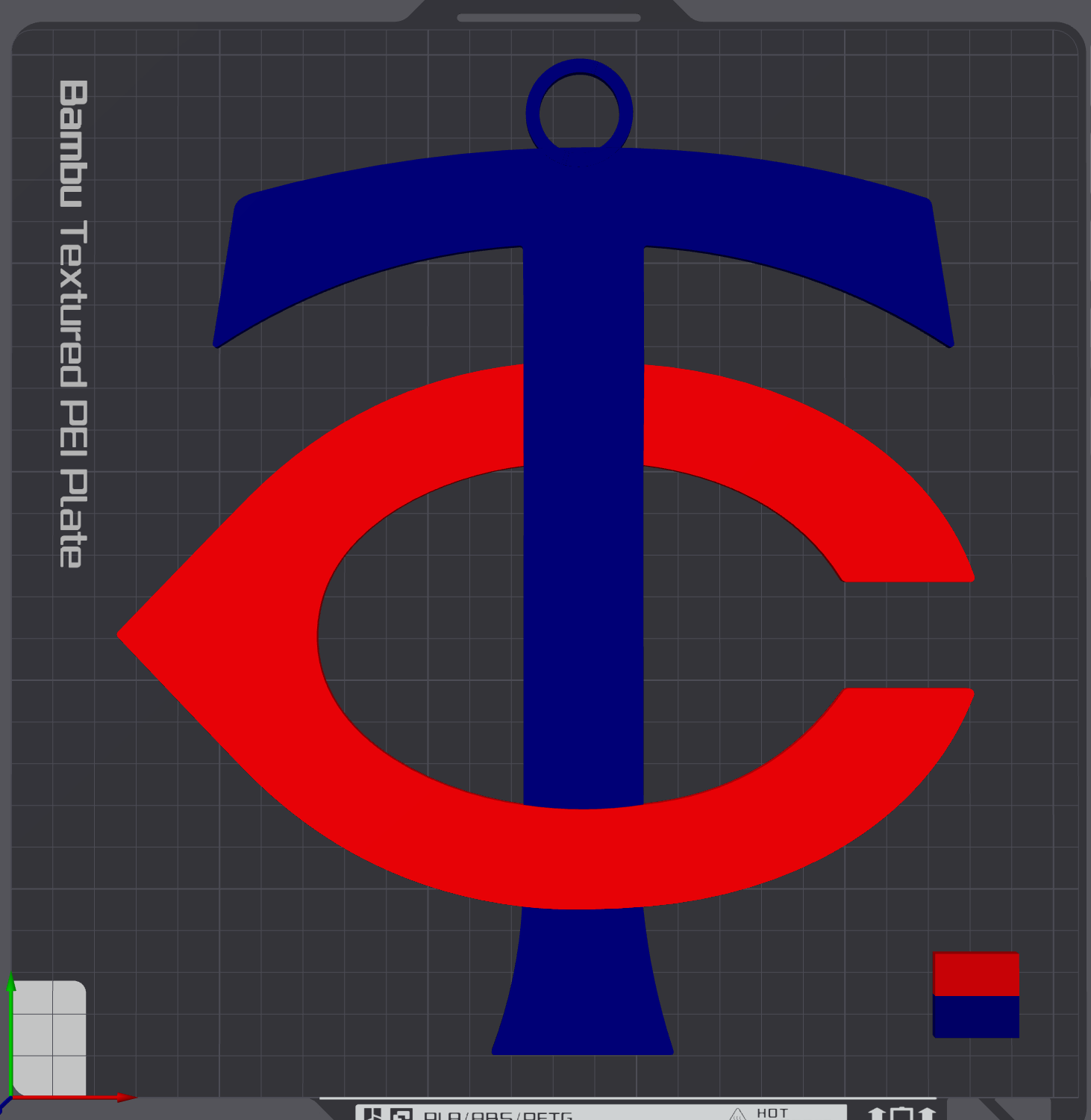 Minnesota Twins Oversized Necklace Logo
