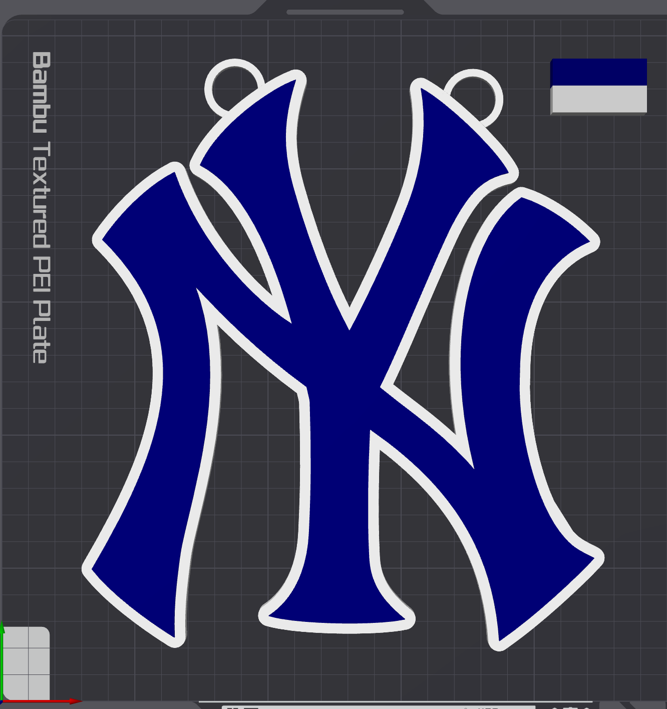 New York Yankees Oversized Necklace Logo