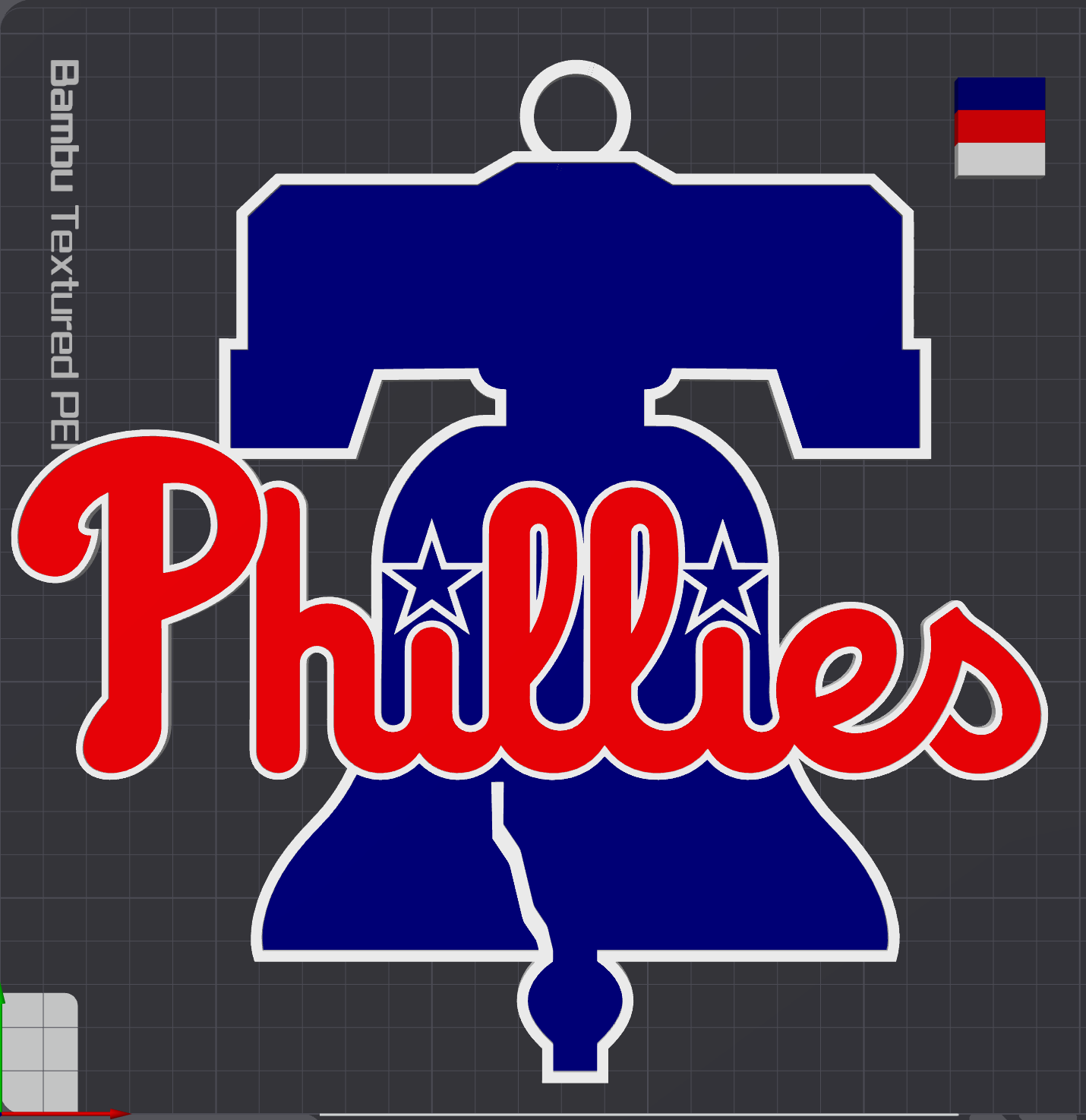Philadelphia Phillies Oversized Necklace Logo