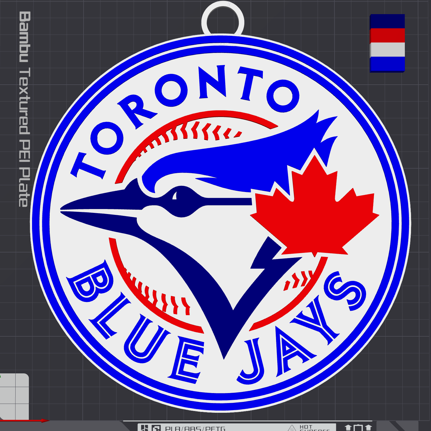 Toronto Bluejays Oversized Necklace Logo